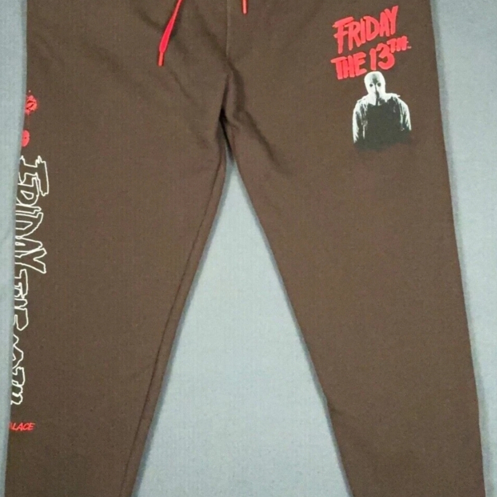 Friday the 13th Graphic Brown Joggers